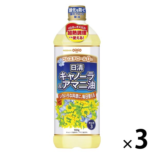 日清オイリオ アマニ油 × 6本 - 調味料・料理の素・油