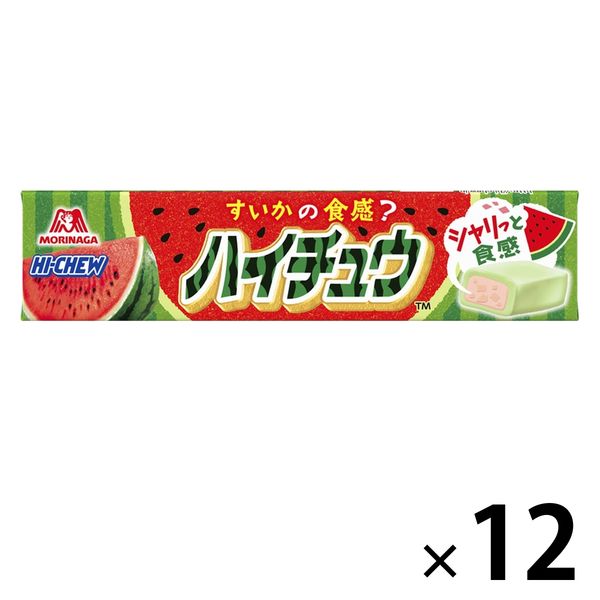 ハイチュウ＜すいか味＞ 12本 森永製菓 ソフトキャンディ ソフトキャンディ- ハイチュー