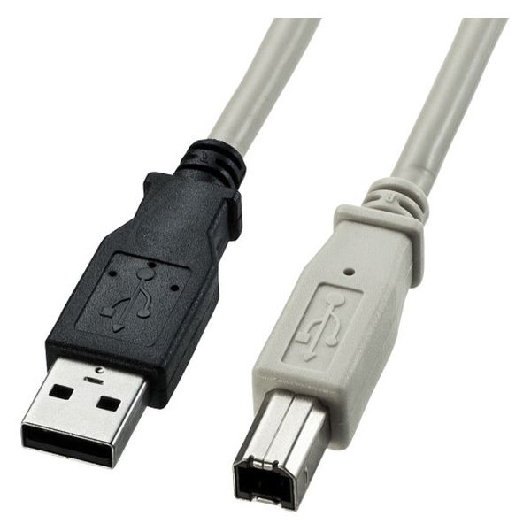 サンワサプライ USB2.0ケーブル（ライトグレー・3m） KU20-3K2 1本（直送品）