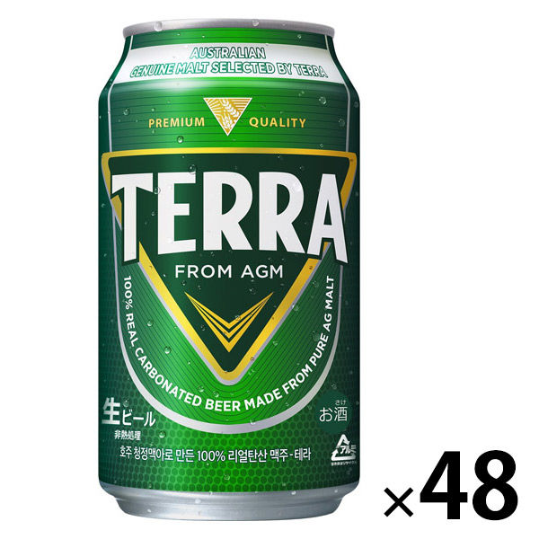 ビール 輸入ビール 韓国ビール TERRA（テラ） 350ml 2箱 （48本