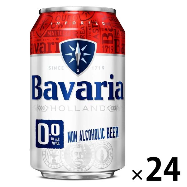 ノンアルコールビール ノンアル Bavaria 0.0%（バヴァリア）ビールテイスト 330ml 缶 1箱（24本）