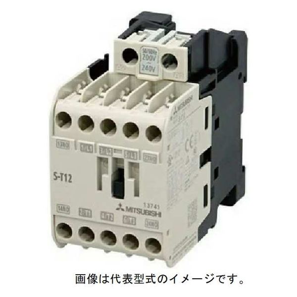 三菱電機 電磁接触器 S-T12 AC100V 1A1B 1個（直送品） - アスクル