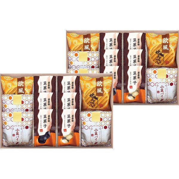 送料無料】小豆パイ・欧風せんべい和菓子詰合せ(Z16-03
