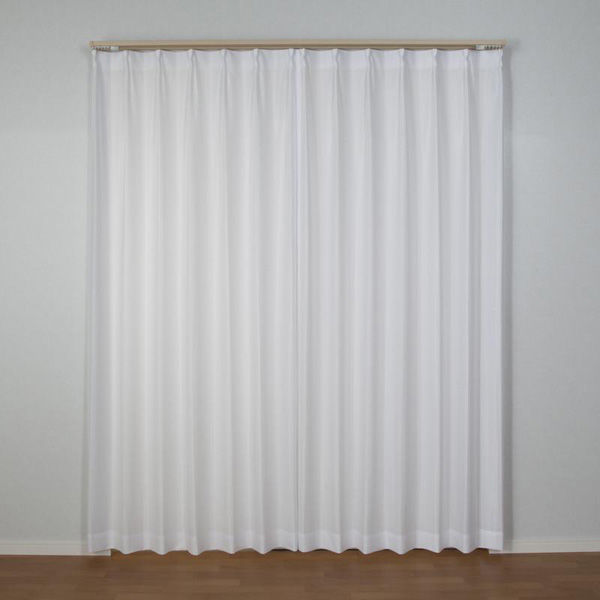 ユニベール ロイアー レースカーテン 1000×1330mm ホワイト