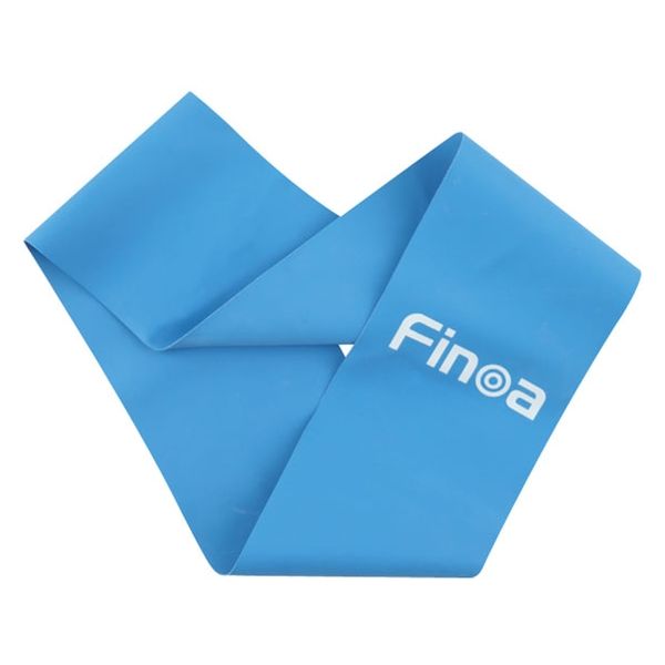 Finoa(フィノア) トレーニング用バンド シェイプリング アスリート ブルー リング状 70cm 22183 1個（直送品）