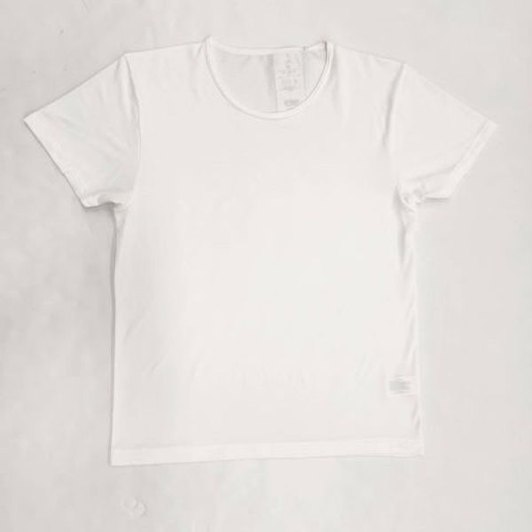 ブルーメイト 紳士用 Tシャツ 半袖 丸首 接触冷感メッシュ ホワイト LL