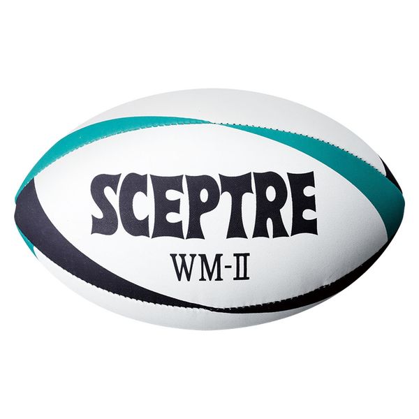 SCEPTRE(セプター) ラグビー ボール ワールドモデル WM-2 レースレス ネイビー×ターコイズブルー SP13A 1個（直送品）
