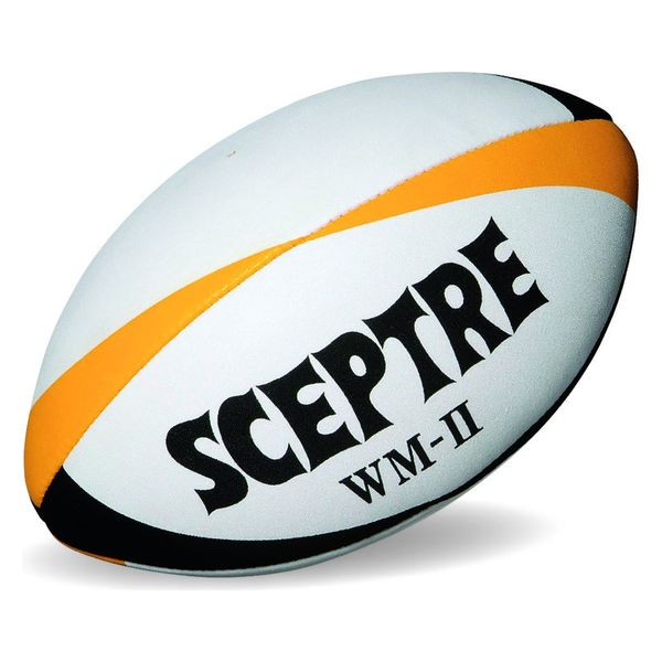 SCEPTRE(セプター) ラグビー ボール ワールドモデル WM-2 レースレス ブラック×イエロー SP13C 1個（直送品）