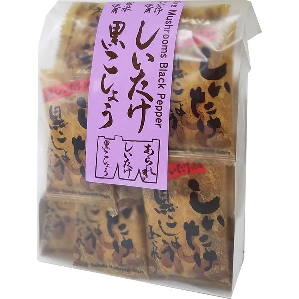 森白製菓 53gしいたけ黒こしょうあられ 4951436030184 1袋