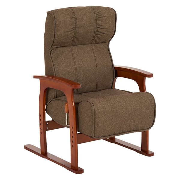 軒先渡し】萩原 高座椅子 ブラウン LZ-4403BR 1台（直送品） - アスクル