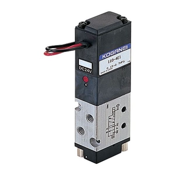 コガネイ 電磁弁110シリーズ 単体 パイロット形 110-4E2 DC24V 1個（直送品）