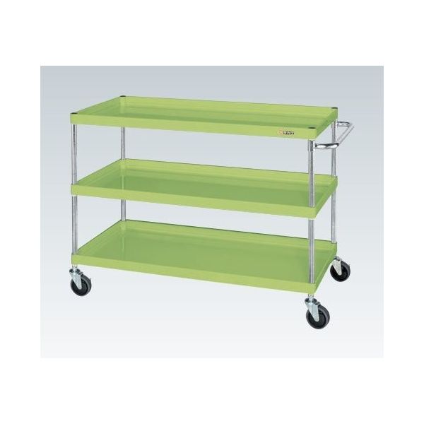 CSパールワゴン(中量タイプ/均等耐荷重150kg/サイレントエラストマー車/H880mm/3段/移動式) CSPー1083SE 1台（直送品） 28,553円