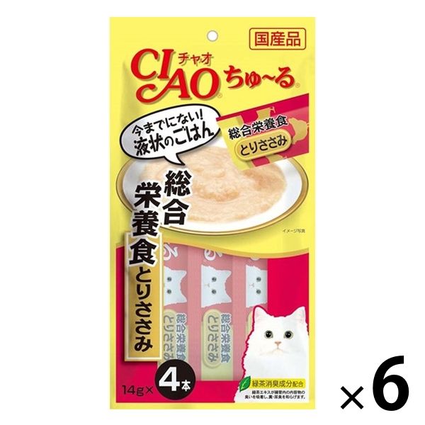 いなば CIAO チャオ ちゅーる 猫 とりささみ 総合栄養食 国産（14g×4本 