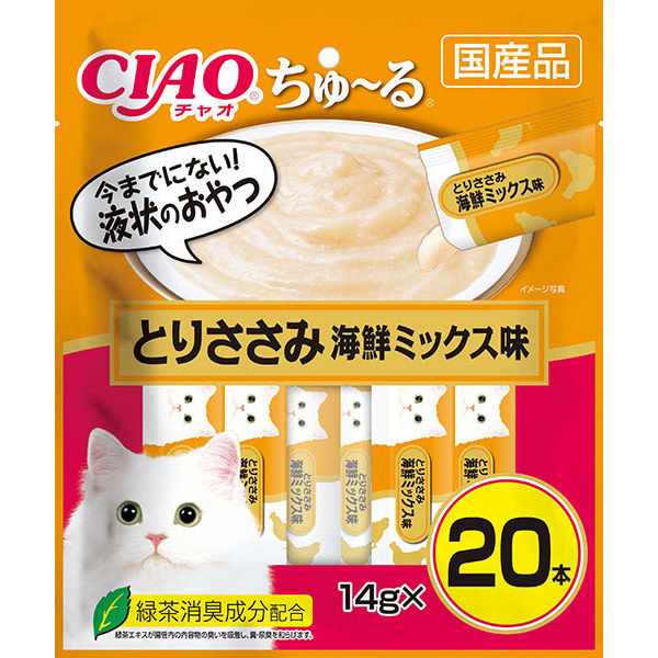 いなば CIAO チャオ ちゅーる 猫 とりささみ 海鮮ミックス味