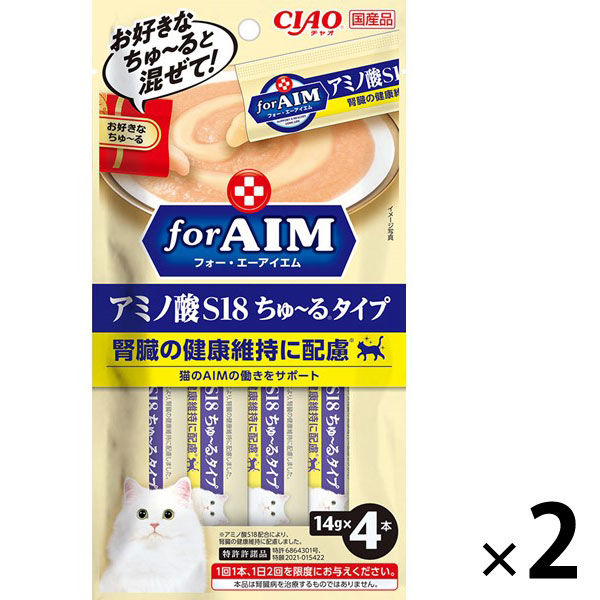 いなば CIAO チャオ for AIM ちゅーる アミノ酸S18 （14g×4本