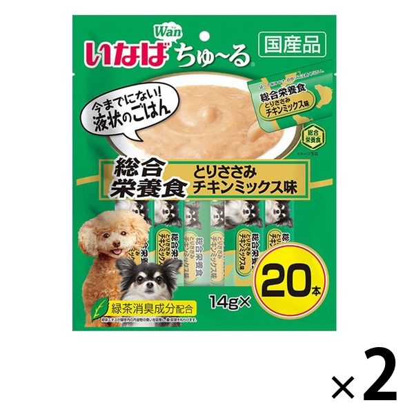 いなば ちゅーる 犬 とりささみ チキンミックス味 総合栄養食 国産