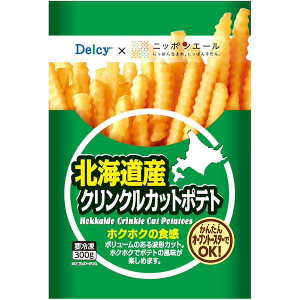 日本アクセス [冷凍食品] Delcy 北海道産クリンクルカットポテト 国産 300g×12個 4973460600294（直送品）