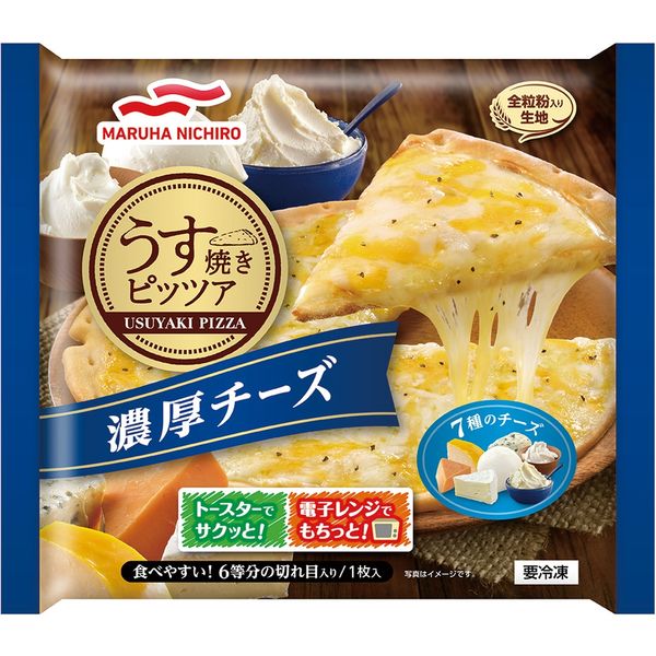 マルハニチロ [冷凍食品] うす焼きピッツァ濃厚チーズ 118g×6個 4571268298448（直送品）