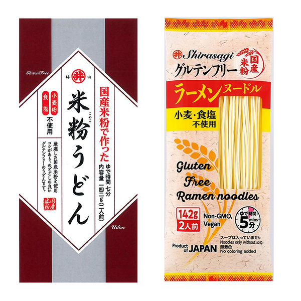 東亜食品工業 東亜食品 グルテンフリー ラーメン 米粉うどん 2種