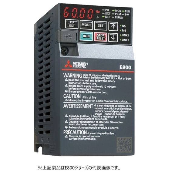 三菱電機 FRーE820ー0.4Kー1 FR-E820-0.4K-1 1台（直送品） - アスクル