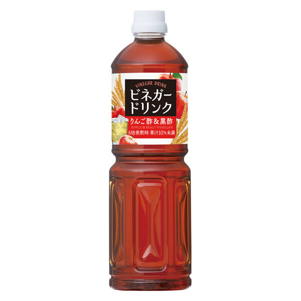 キユーピー醸造 ビネガードリンク（りんご酢＆黒酢）1000ml 6本