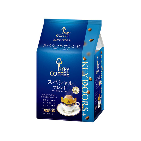 【ドリップコーヒー】キーコーヒー KEY DOORS＋ ドリップ オン スペシャルブレンド 5パック（10袋入×5）
