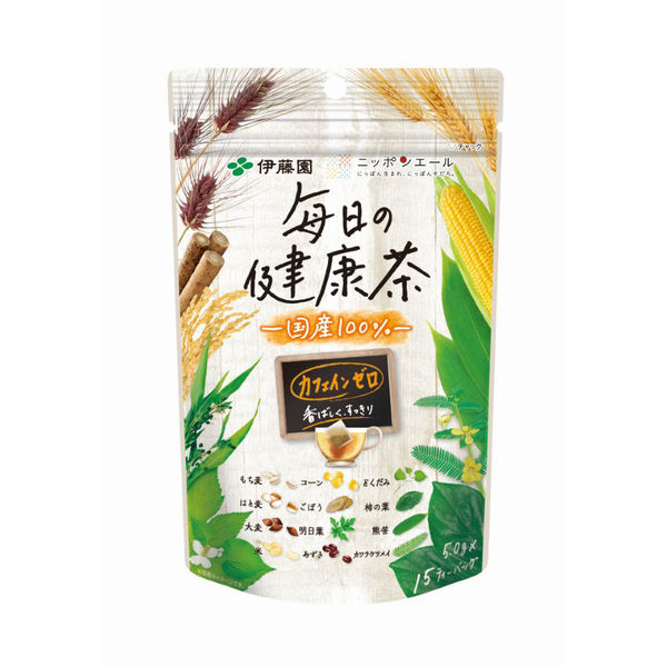 水出し可】伊藤園 ニッポンエール 毎日の健康茶 ティーバッグ5袋（5.0g×15バッグ入×5） - アスクル