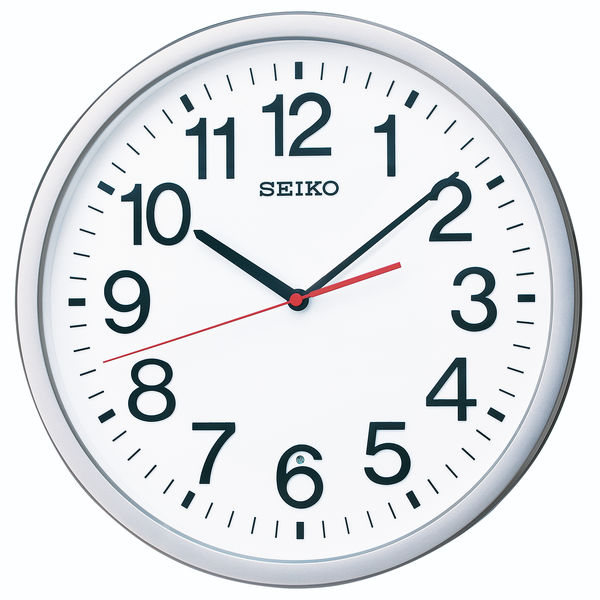 SEIKO（セイコー）オフィスタイプ 掛け時計 [電波 スイープ 大型 秒針