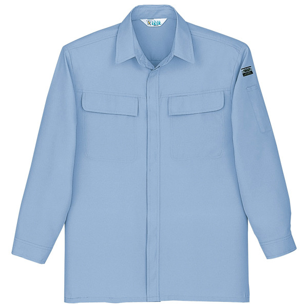 自重堂　制服百科　低発塵製品制電長袖シャツ　ライトブルー　ＥＬ　920（直送品）