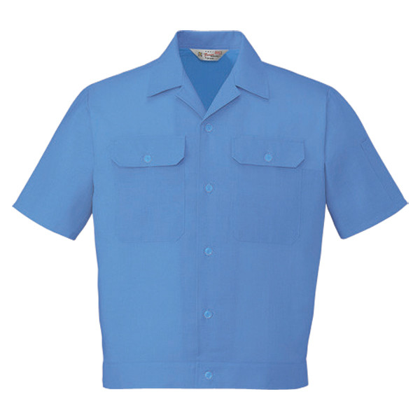 自重堂　制服百科　エコ製品制電半袖ジャンパー　ブルー　Ｌ　2157（直送品）