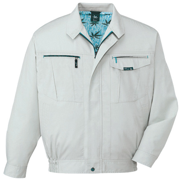 自重堂　制服百科　長袖ブルゾン　シルバー　ＬＬ　84000（直送品）