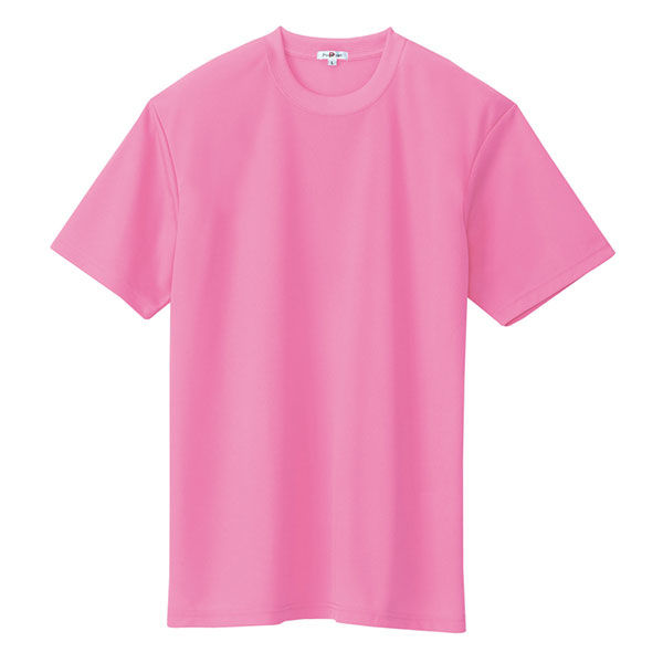 アイトス 吸汗速乾（クールコンフォート）半袖Tシャツ（ポケット無し）（男女兼用） ピンク S AZ-10574-060 1着（直送品）