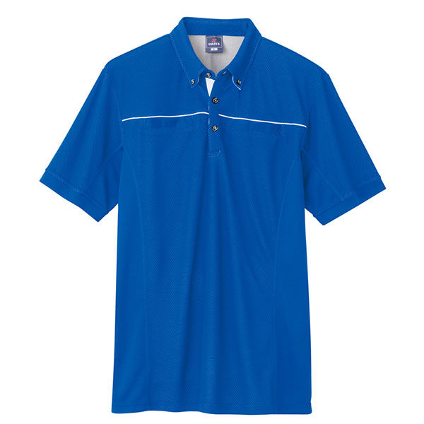 アイトス 半袖ポロシャツ（男女兼用） ブルー 3L AZ-551044-006 1着（直送品）