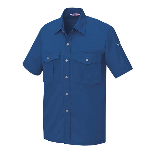 アイトス 半袖シャツ ブルー 3L AZ-596-006 1着（直送品）