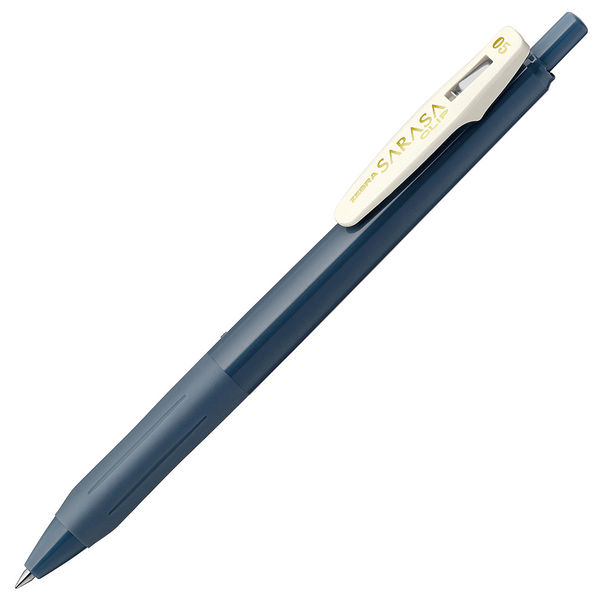 ゲルインクボールペン サラサクリップ 0.5mm ブルーグレー 青 10本