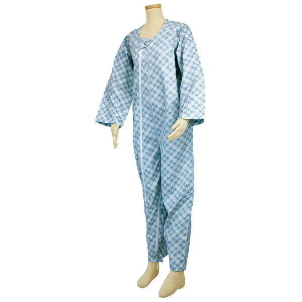 幸和製作所 テイコブエコノミー上下続き服 （介護用パジャマ） サックス M UW01（直送品）