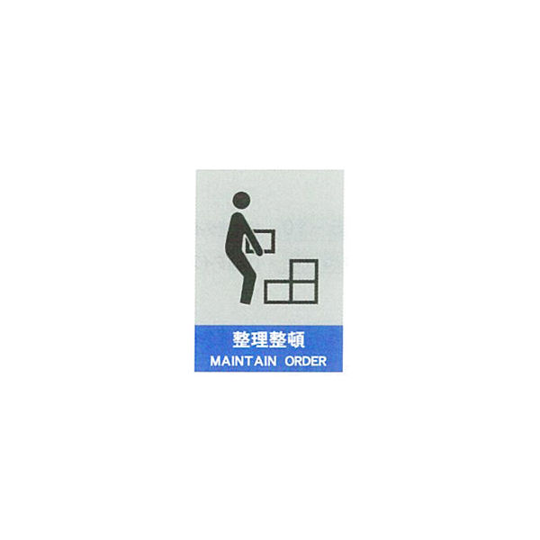 加藤商店 絵文字安全ステッカー 整理整頓 220×165 PCS-009 1セット（10枚）（直送品）