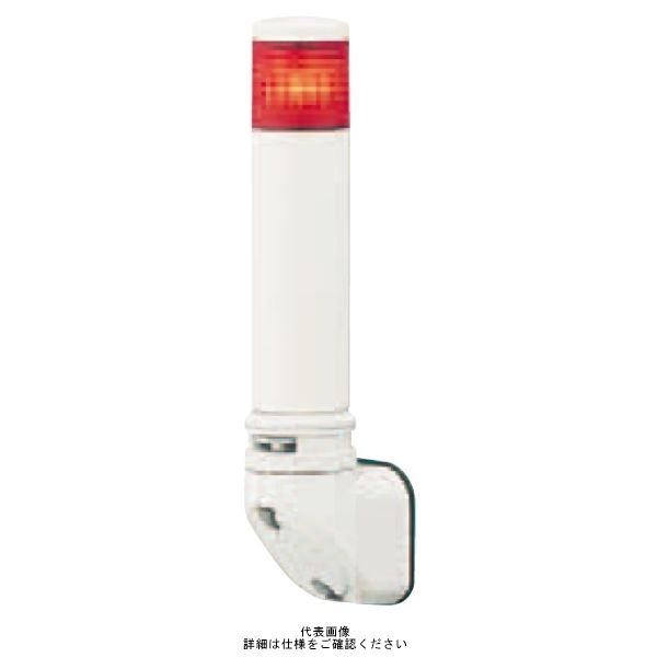 赤(クリアーグローブ) φ40 積層式LED表示灯+ブザー+点滅(壁付) 24V 1段 LOULWBー24Wー1R LOULWB-24W-1R 1個（直送品）