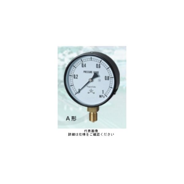 右下精器製造 一般圧力計 蒸気用・M AMT1/4-60X0.4MPA 校正書類付 AMT1/4-60X0.4MPA-K 1個（直送品）