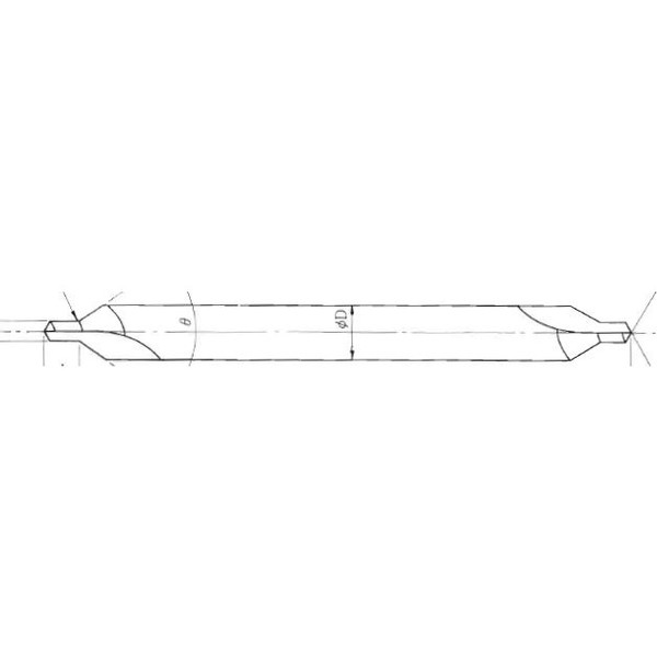 岡部工具製作所 センタードリル 準規格品 60°(HSS) CD3.5X10 1本