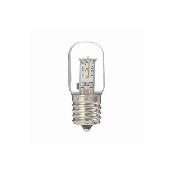 ナツメ形LEDランプ電球色E17クリア 20個入 LDT1LG20E17-20 ヤザワコーポレーション（直送品）