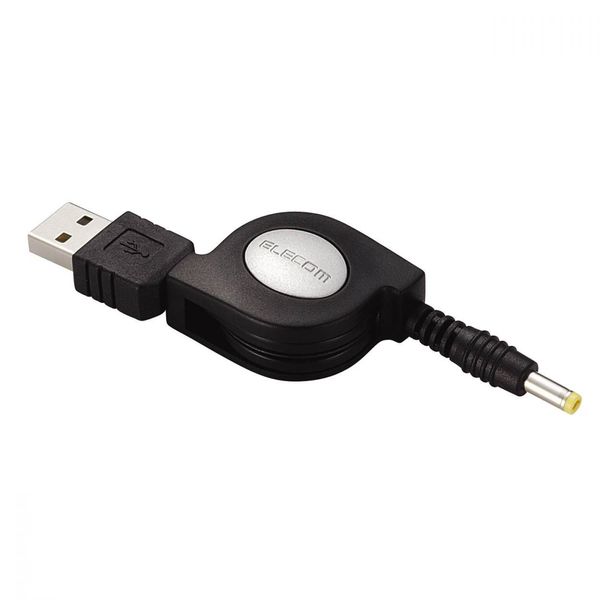 PSP充電USBケーブル USB-A→DCコネクタ ケーブル巻き取り 80cm MG 