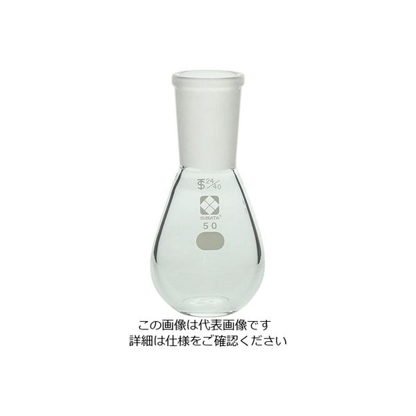 柴田科学 共通平底なす形フラスコ 24/40 50mL 3-5928-01 1個（直送品）