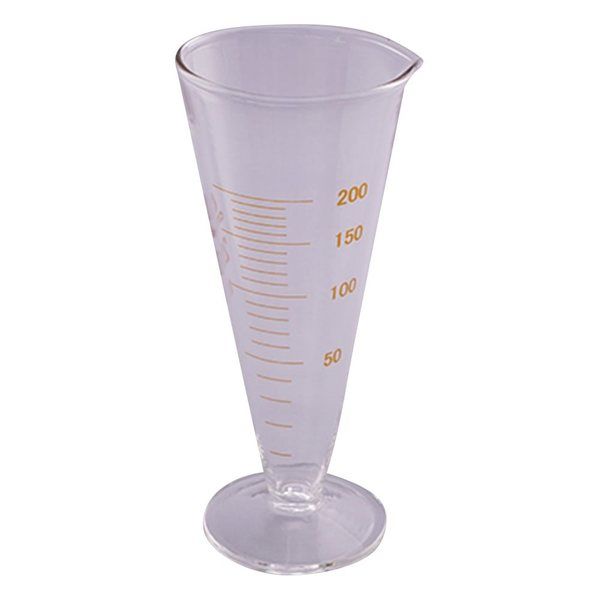 1-2072-06-20 液量計(円錐形・ハイグラス)200mL (校正証明書付)