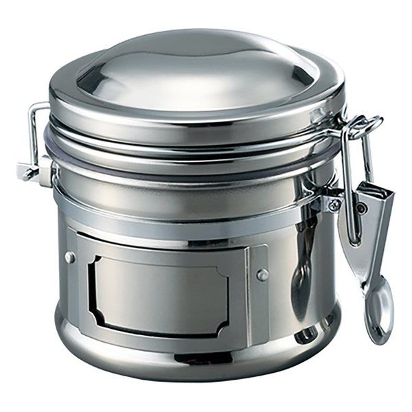 伸和 保存瓶 ステンレスフタ付き φ105×110mm 500mL 1-3298-13 1個（直送品）