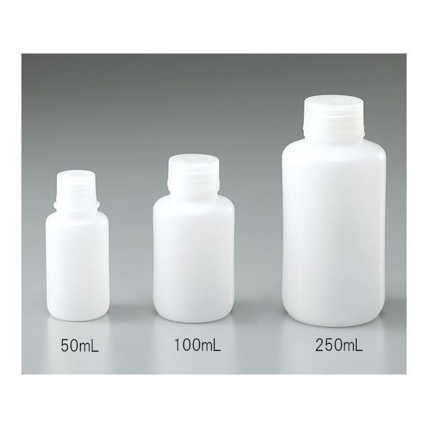 アズワン 細口瓶 HDPE製 500mL 50本(ケース販売) 1-4657-75 1箱(50本)（直送品）