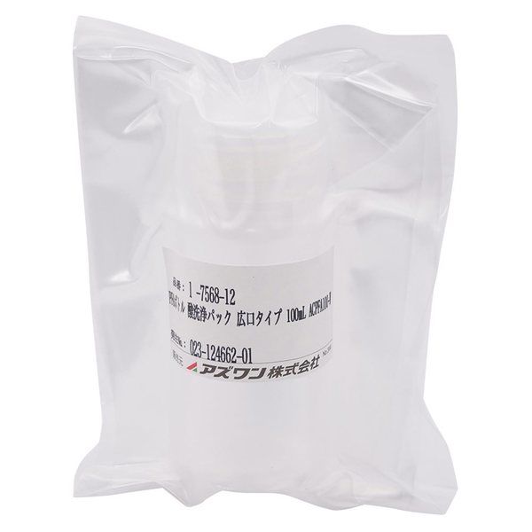 アズワン PFAボトル 酸洗浄パック 広口タイプ 100mL ACPFA100-W 1本 1-7568-12（直送品）