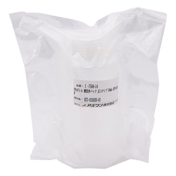 アズワン PFAボトル 酸洗浄パック 広口タイプ 500mL ACPFA-500-W 1本 1-7568-14（直送品）