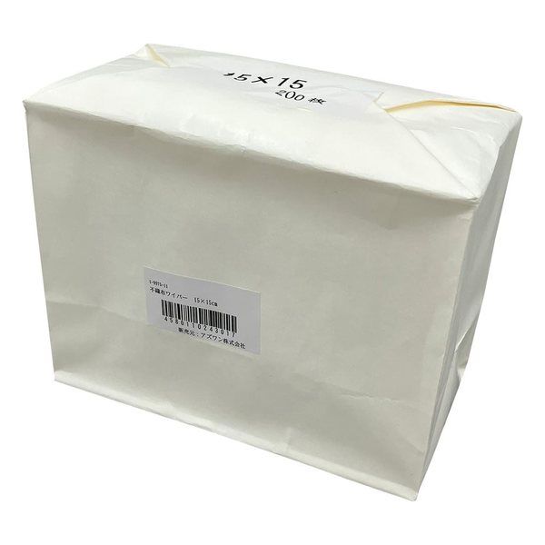 アズワン 不織布ワイパー 150×150mm 1包(200枚入) 1-9975-11 1包(200枚)（直送品）