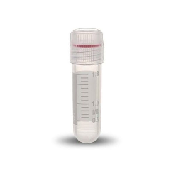 アズワン クライオバイアル Oリングシールタイプ 2mL 外ネジ・丸底 1箱(100個×10袋入) T308-2 1箱(1000個)（直送品）